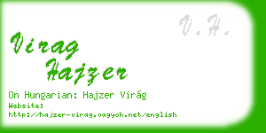 virag hajzer business card