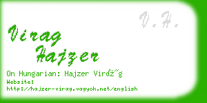 virag hajzer business card